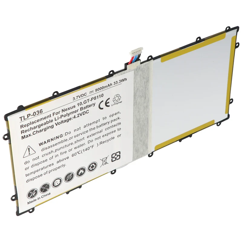 AccuCell Nachbau Akku passend für Google Nexus 10 Akku SP3496A8H, SP3496A8H(1S2P), Samsung GT-P8110, GTP8110-HA32ARB