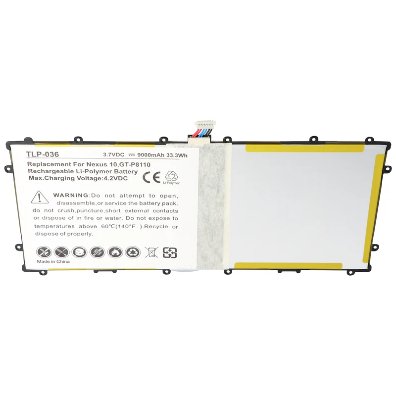 AccuCell Nachbau Akku passend für Google Nexus 10 Akku SP3496A8H, SP3496A8H(1S2P), Samsung GT-P8110, GTP8110-HA32ARB
