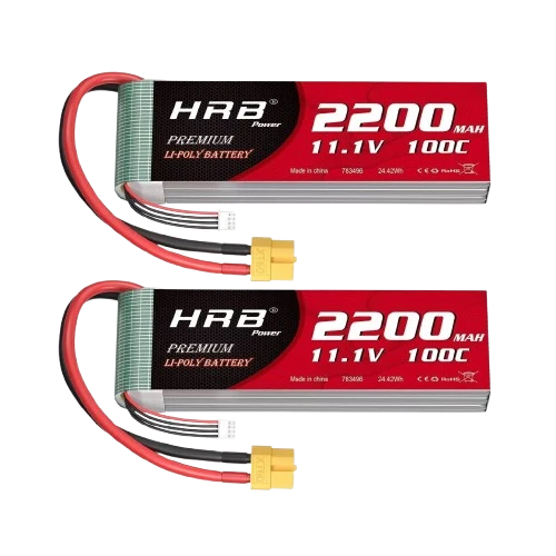 HRB 3S 11,1V 2200mAh 100C Lipo-Akku mit XT60-Stecker (2 St. )