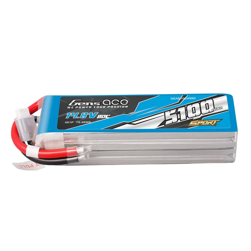 Gens Ace 5100mAh 4S 14,8V 80 C Lipo-Akkupack (F5B)