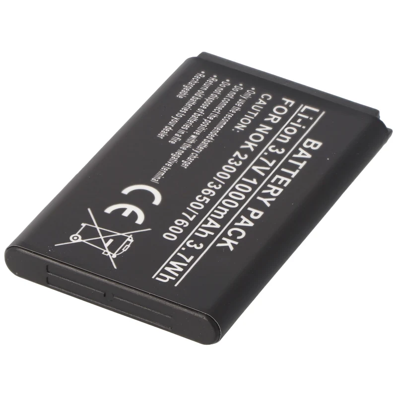 AccuCell Akku passend für Nokia 2300, 3650, 7600, Li-Ion, 3,7V, 1000mAh, 3,7Wh