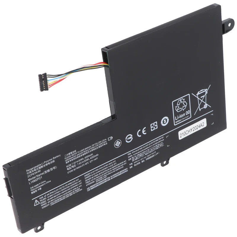 AccuCell Akku passend für Lenovo IdeaPad 330S-14IKB, Li-Polymer, 7,4V, 4050mAh, 30Wh