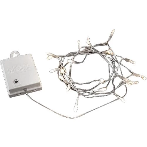 Konstsmide LED Lichterkette trans.20ww LED 3722-103 Timer, batteriebetrieben