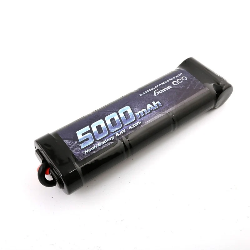 Gens ace 5000 mAh 8,4 V 7-Zellen-NiMH-Flachbatteriesatz mit T-Stecker