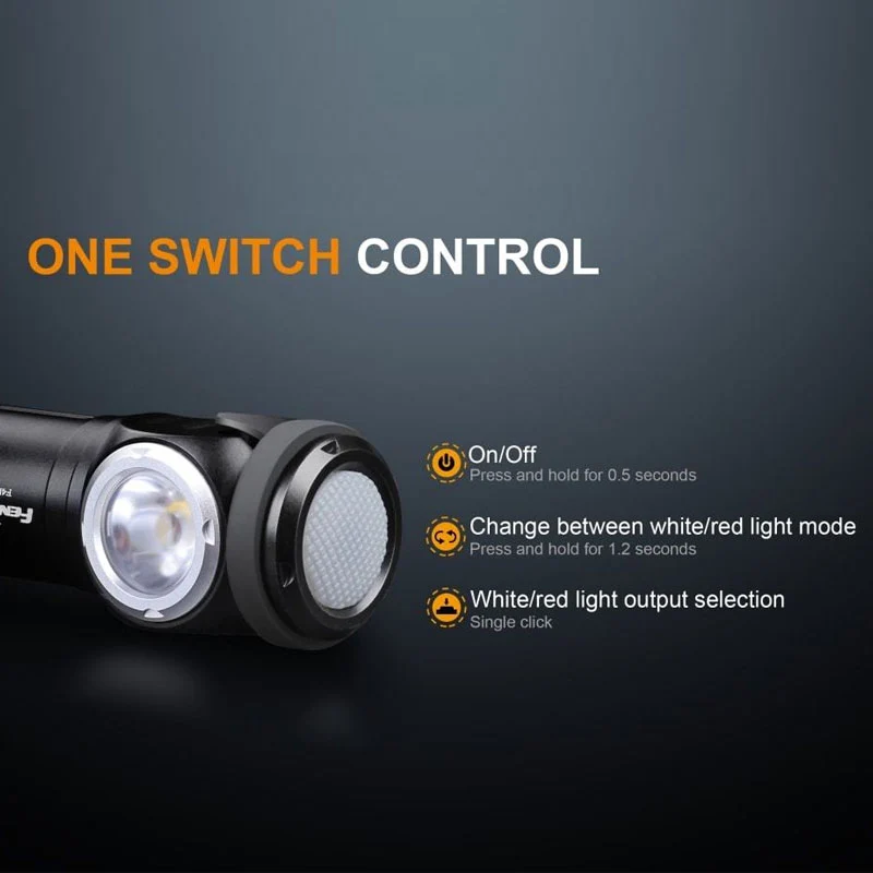 Fenix LD15R LED Taschenlampe mit Cree XP-G3 white LED inklusive CR123A Akku und Ladekabel