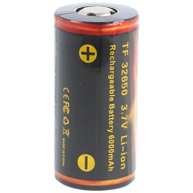Trustfire 32650 6000mAh 3,7V geschützter Li-Ion-Akku mit Abmessungen 68,6x32,85mm