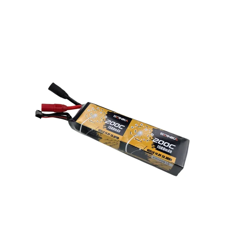 Bonka Lipo Akku 1580mAh 29,6V 200C/400C FPV AS150 Lang