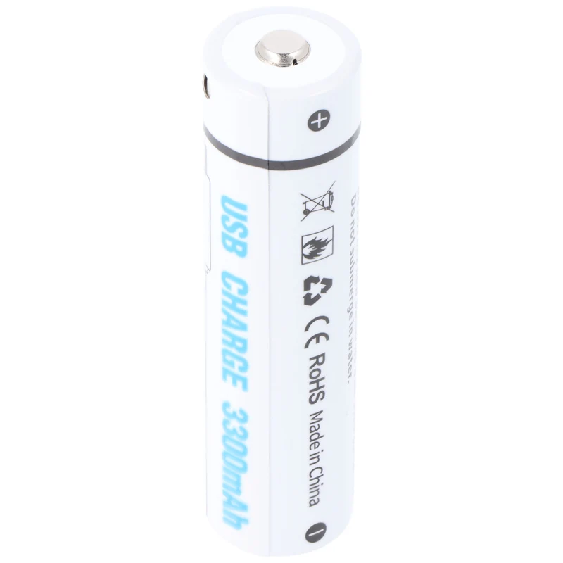 AccuCell Rundzelle 18650, Li-ion, 3,7V, 3300mAh, 12,2Wh, mit USB-C Charging Port