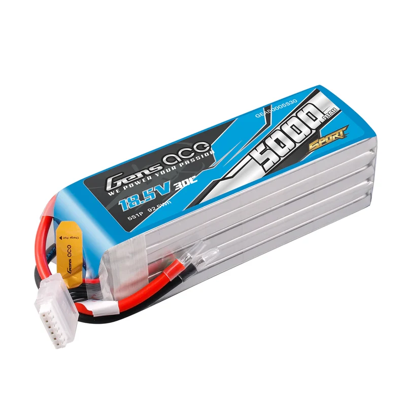 Gens Ace 5000mAh 5S 18,5V 30C Lipo-Akku (F3A)