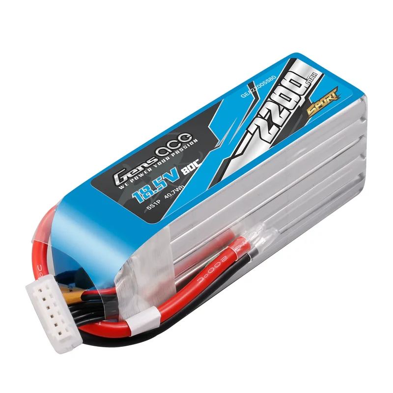 Gens Ace 2200mAh 18,5 V 80 C 5S1P Lipo-Akkupack (F5B)