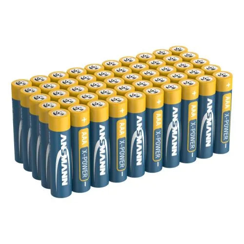 Ansmann X-Power Alkaline Batterie Micro AAA, LR03, 1,5 Volt, 50er Sparpack, perfekt für den alltäglichen Gebrauch