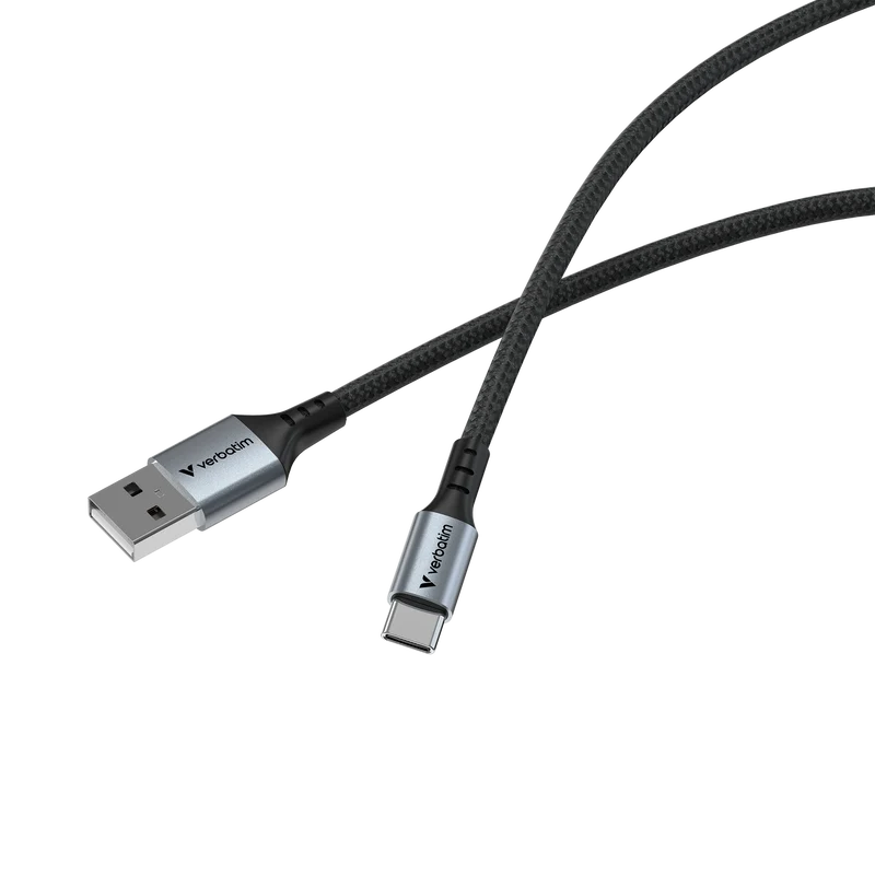 Verbatim Ladekabel, USB-A zu USB-C, 1.2m, schwarz Sync&Charge, 480 Mbit/s, bis 18W, Retail