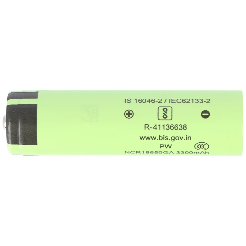 Panasonic 18650 Li-ion Akku mit erhöhten Pluspol, ungeschützt, 66,7x18,3mm