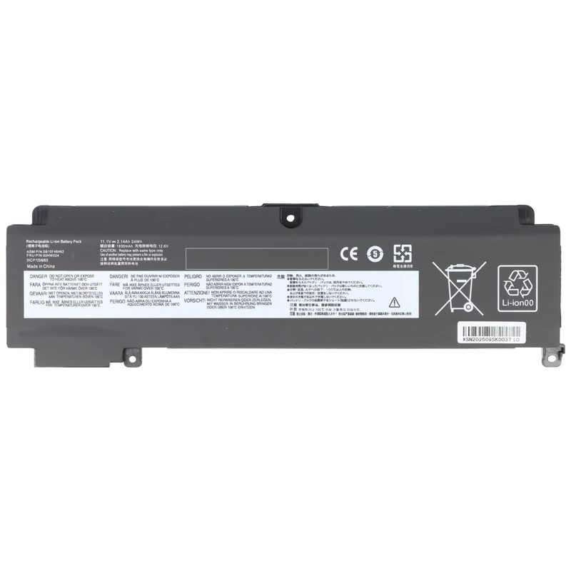 AccuCell Akku passend für Lenovo Thinkpad T460s, Li-Polymer Akku 11,4 Volt 2105mAh