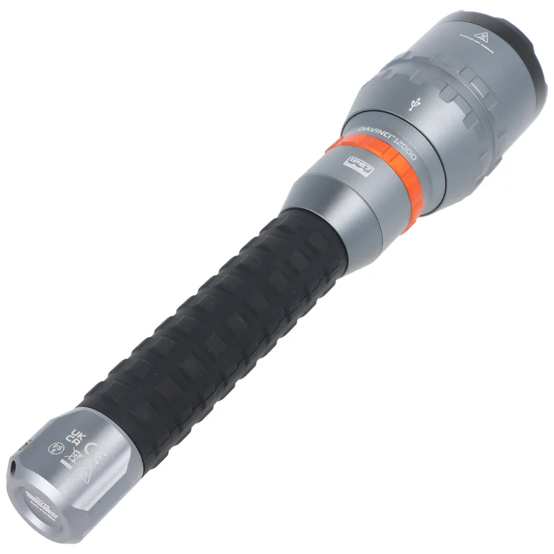 NEBO DAVINCI™ 12000 NEB-FLT-1070-G, die ultimative Hochleistungs-Taschenlampe, mit USB-C Ladeanschluss und Powerbank-Funktion