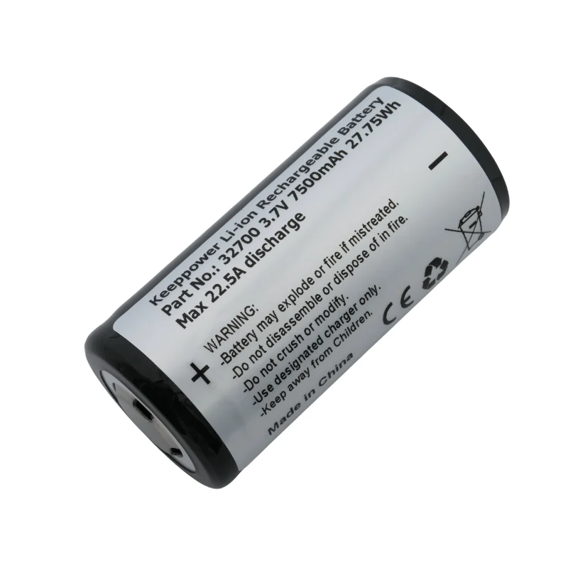 Keeppower 32700 - 7500mAh - 3,6V - max. 22,5A ohne PCB für SOFIRN IF30