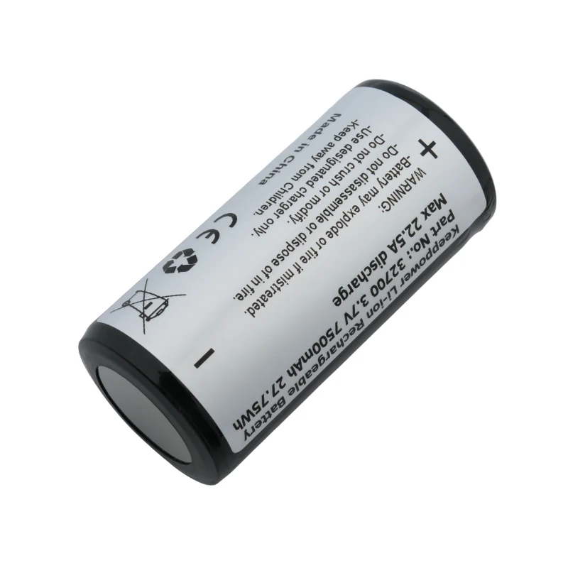 Keeppower 32700 - 7500mAh - 3,6V - max. 22,5A ohne PCB für SOFIRN IF30