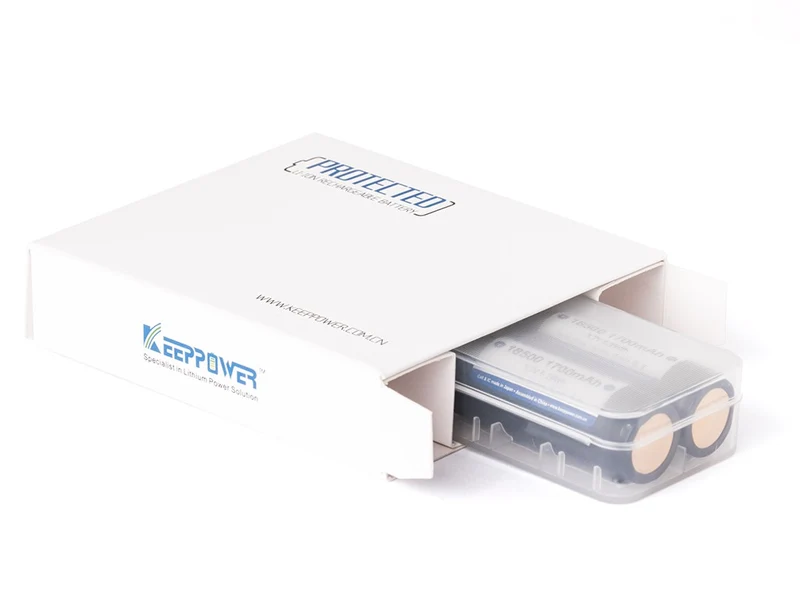 Keeppower 18500 - 1500mAh - R Serie 15A - P18500R 3,7V Li-Ionen-Akku geschützt