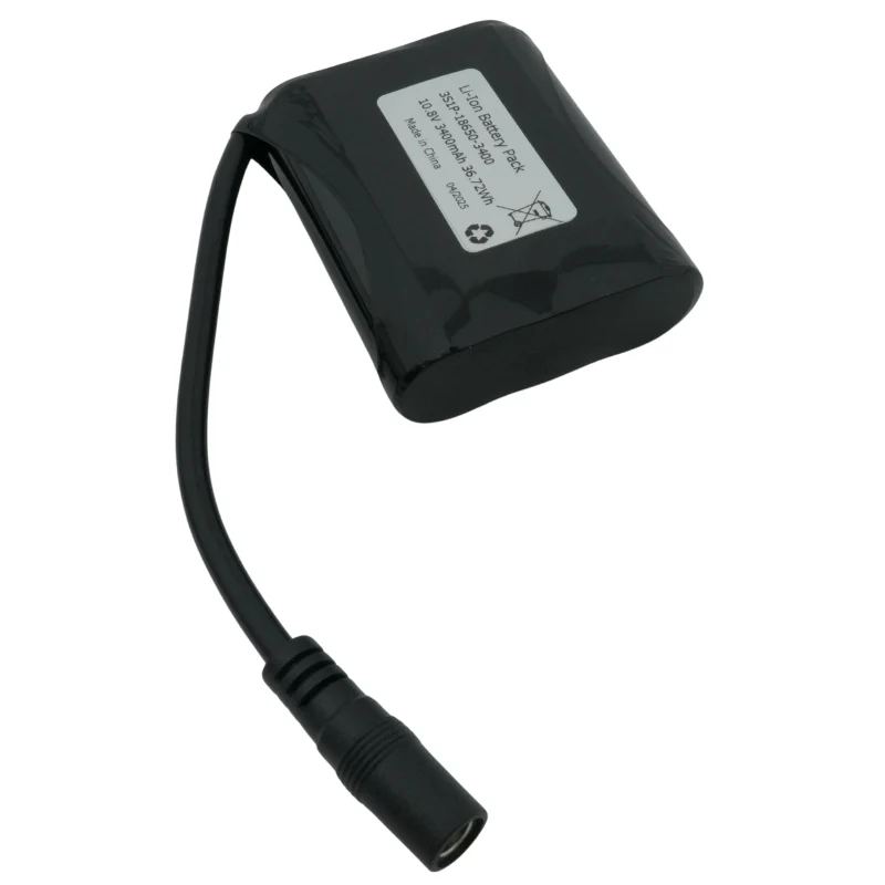 Keeppower 3S1P -18650 - 3400mAh - 10,8V Li-Ion Akkupack mit BMS-Schutz mit DC Anschluss