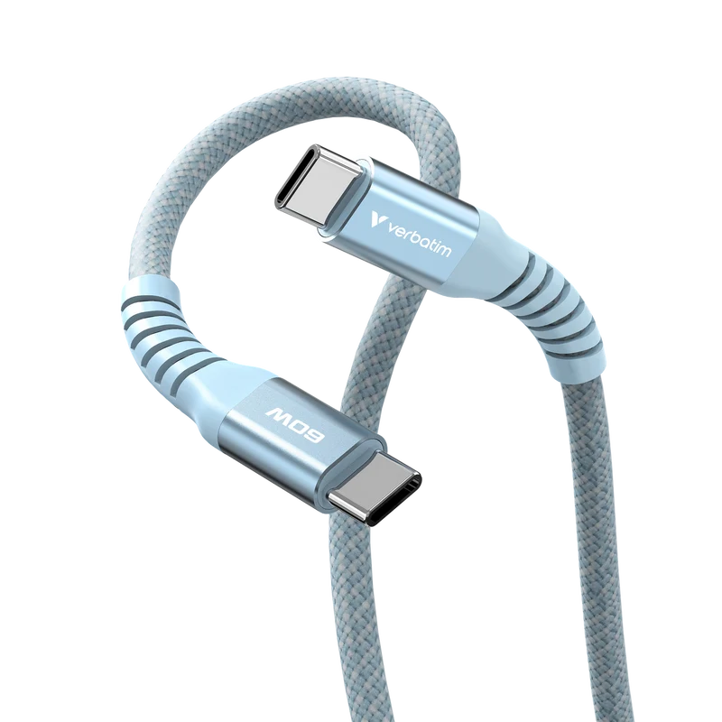 Verbatim Ladekabel, USB-C/USB-C, 1.2m Sync&Charge, 60W, 480MBit/s, Magnetic, Retail