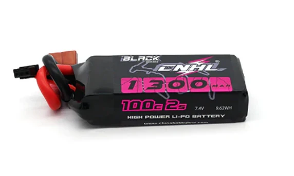 CNHL Black Series 1300mAh 7,4V 2S 100C Lipo Akku mit T/Dean Stecker