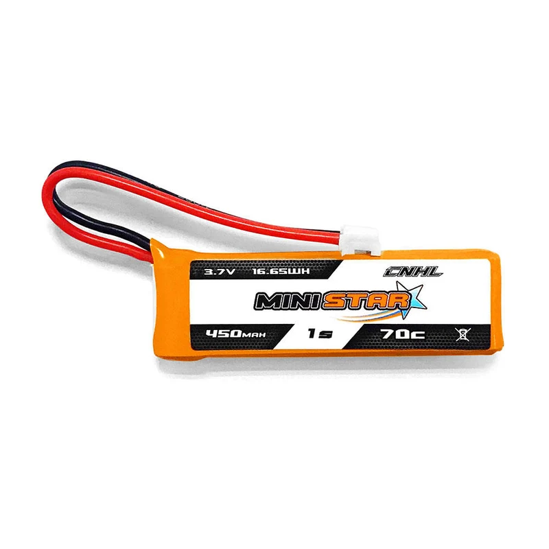 CNHL MiniStar 450mAh 3,7V 1S 70C Lipo Akku mit PH2.0 (4 St.)