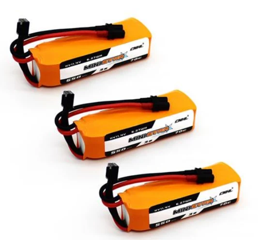 CNHL MiniStar HV 550mAh 11,4V 3s 70c Lipo Akku mit XT30U (3 St.)