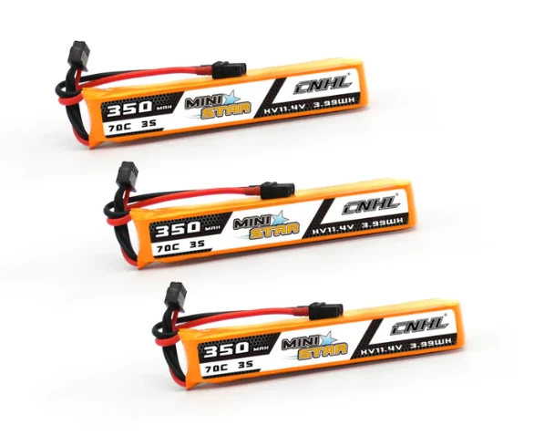 CNHL MiniStar HV 350mAh 11,4V 3s 70c Lipo Akku mit XT30U (3 St.)