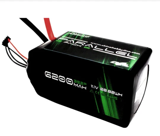 CNHL Parallel Series 6200mAh 11.1V 3S 90C Shorty Lipo Akku Softpack