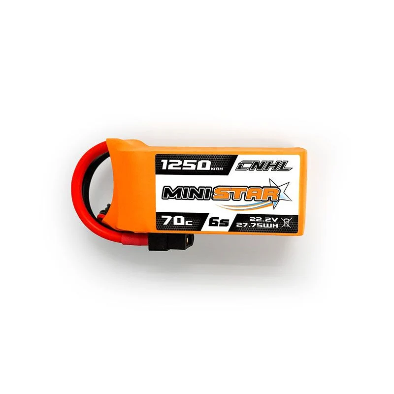 CNHL MiniStar 1250mAh 22,2V 6S 70C Lipo Akku mit XT60 Stecker