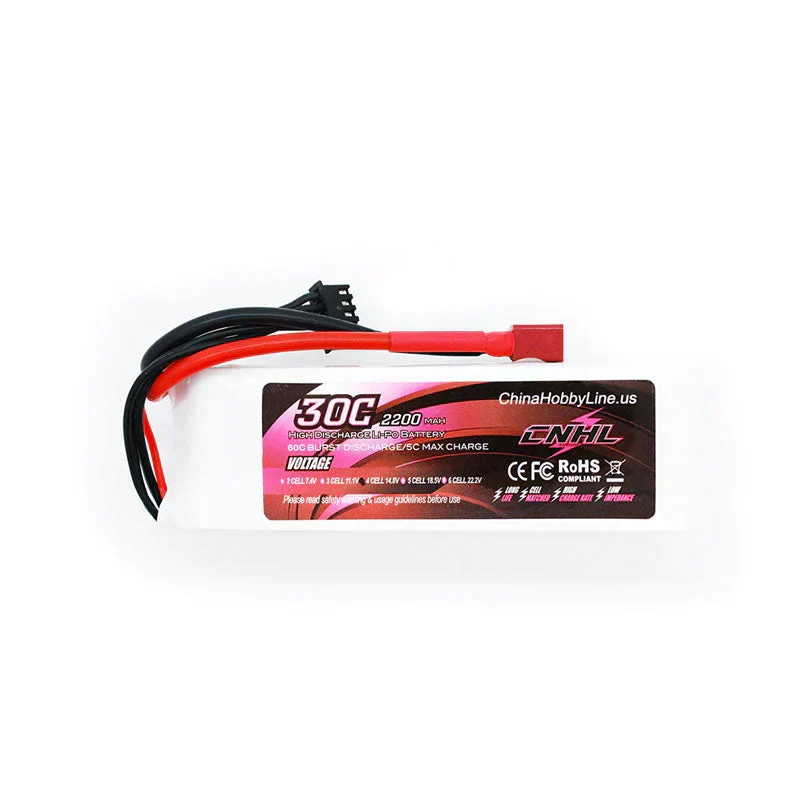 CNHL 4S 2200mAh 14,8V 30C T/Dean Lipo Akku (2 Stück)
