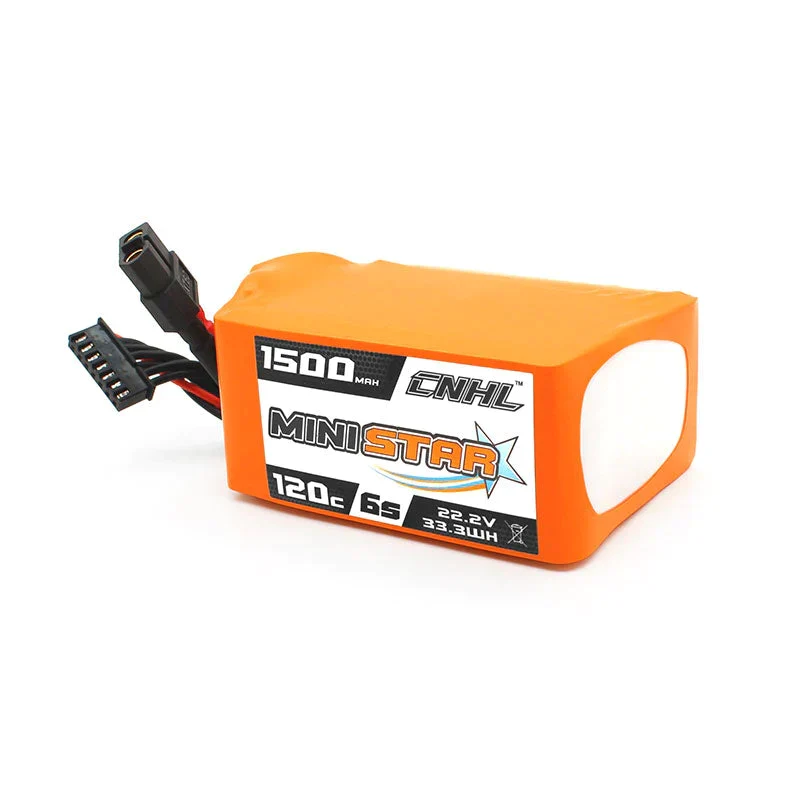 CNHL MiniStar 1500mAh 6S 22,2V 120C Lipo-Akku mit XT60-Stecker