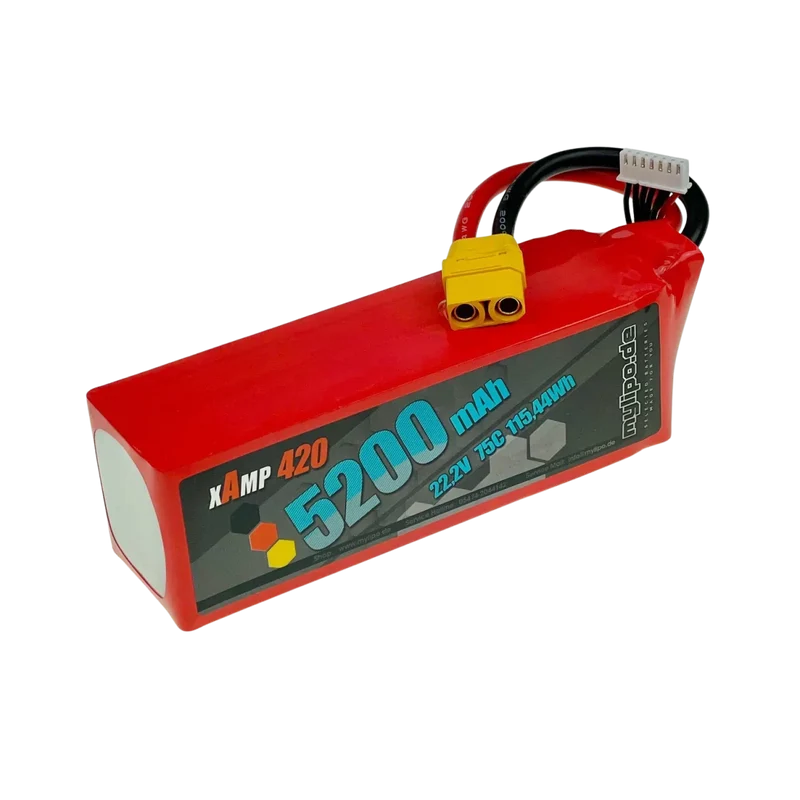 Mylipo Lipo Akku 5200mAh 22,2V 6S 75C XT90
