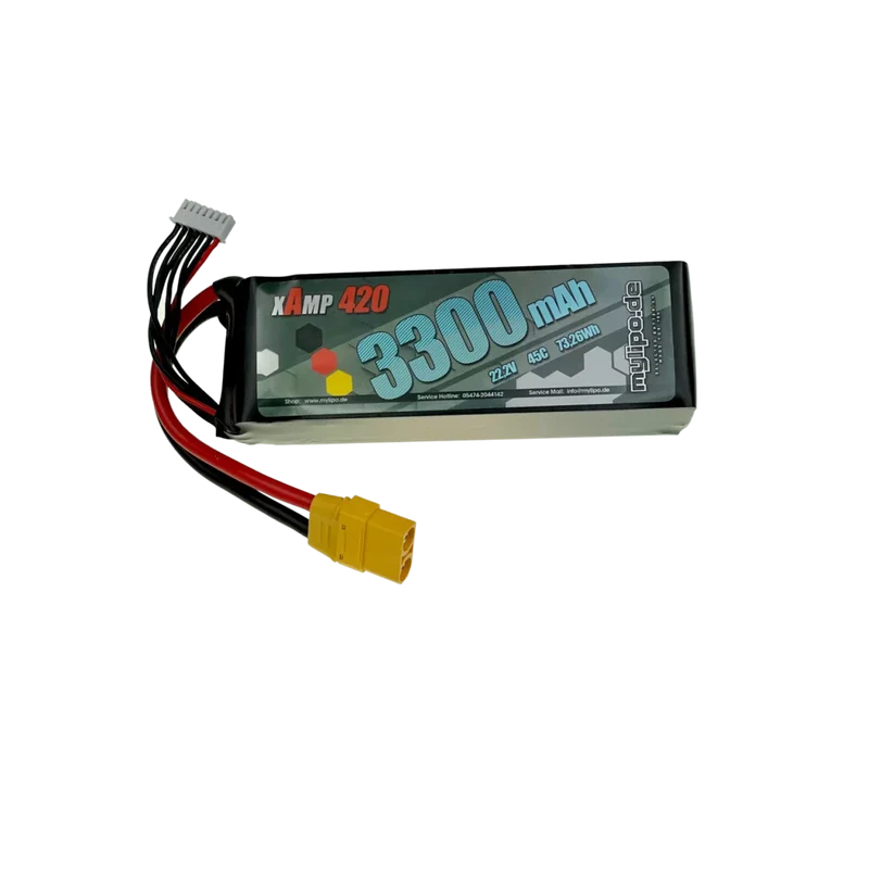 Mylipo Lipo Akku 3300mAh 22,2V 6S 45C XT90