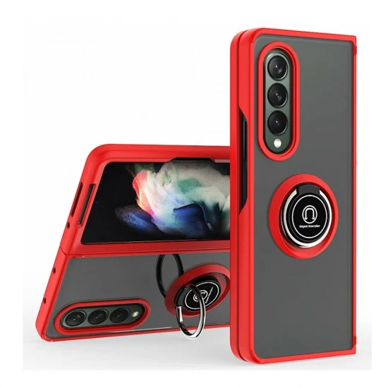 TPU Case w/ Magnetic Ring for Samsung Z Fold 6 (red)