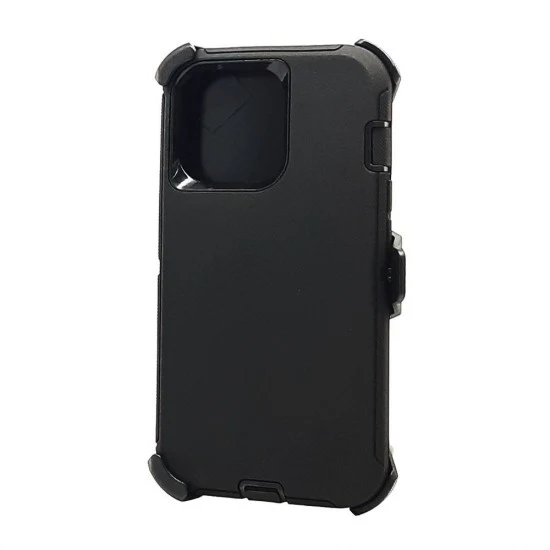 Defender Case w/ Clip For iPhone 12 Pro Max (black)