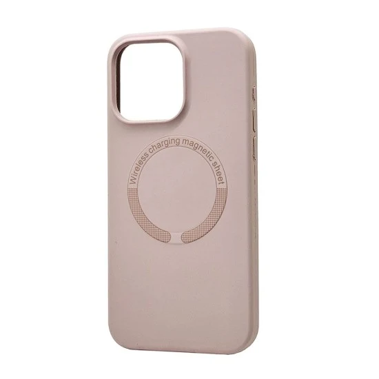 Magsafe Silicone Case For iPhone 16 Plus (rose gold)