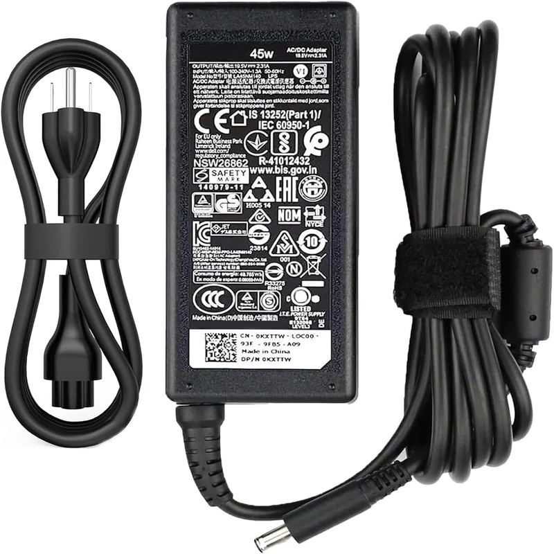 45W (4.5 * 3.0 mm Jack 19.5V 2.31A) AC Charger Fit for DELL Inspiron 11/13/14/15/17 3000 5000 7000 Series(3583 3593 5570) Latitu