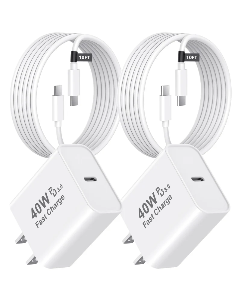 [Apple MFi Certified] iPad Charger Fast Charging 10 ft, 40W USB C Charger