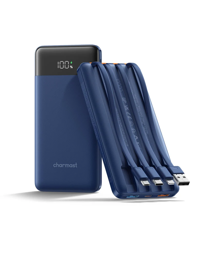 charmast Portable Charger Fast Charging,Builtin 4 Cables,6 Outs & 4 Inputs