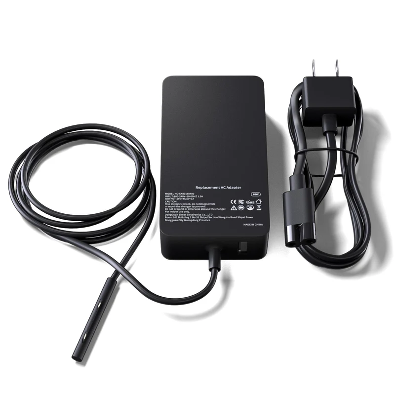 65W Surface Pro Charger, Compatible with Microsoft Surface Pro 11 10 9 8 7+ 7 6 5 4 3 X, Windows Surface Laptop 7 6 5 4 3 2 1, G