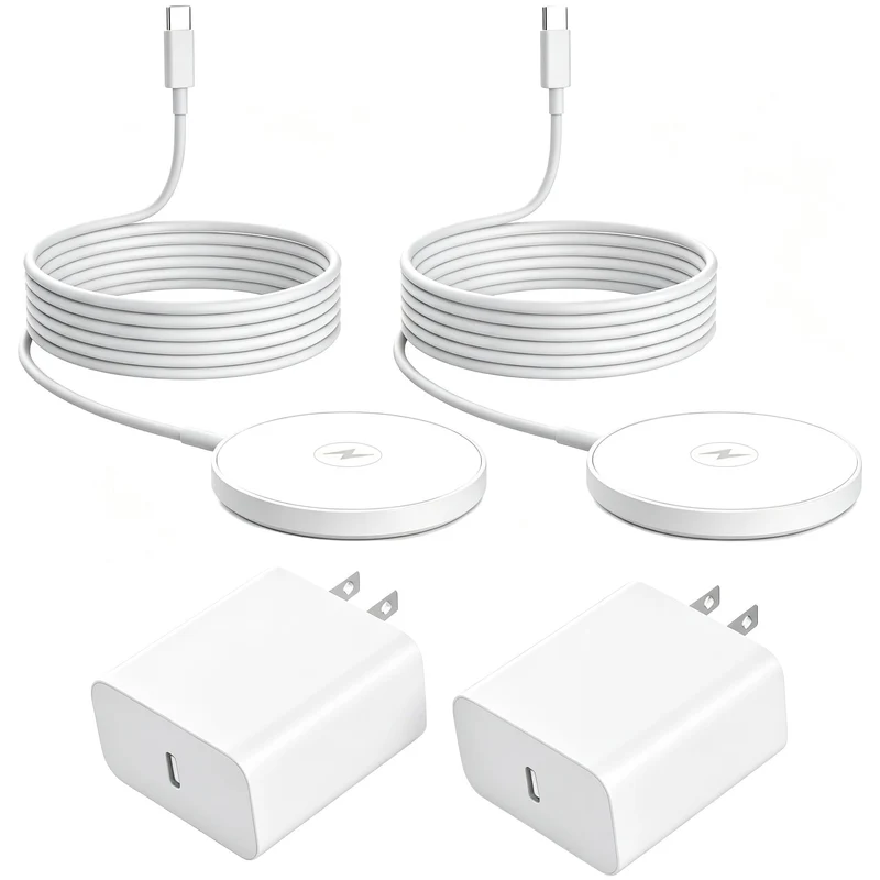 [Apple MFi Certified] Magnetic Wireless Charger for iPhone,2Pack 6FT 15W Fast Mag safe Charger iPhone Charging Pad with iPhone C