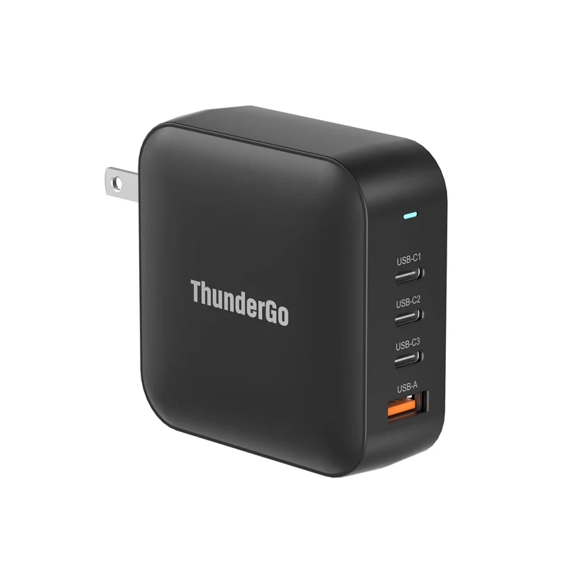240W GaN Charger, 4Port USB C Fast Charging Station with 140W Max PD 3.1 Port, Compact Travel Wall Adapter for MacBook Pro/Air