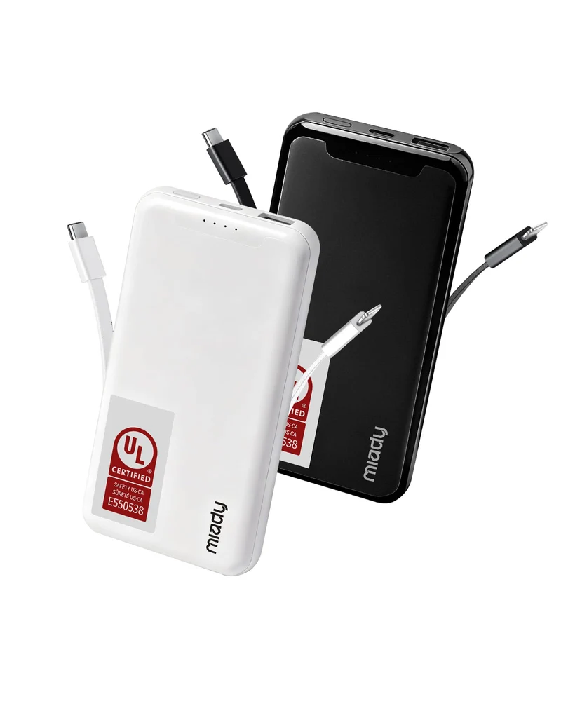 Miady UL Listed 2Pack Portable Charger 10000mAh Power Bank Battery Pack
