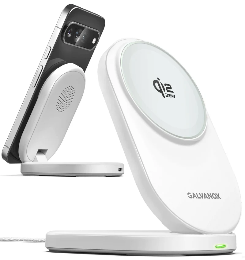 Galvanox Qi2.2 25W Magnetic Wireless Charger Stand for Pixel Phones