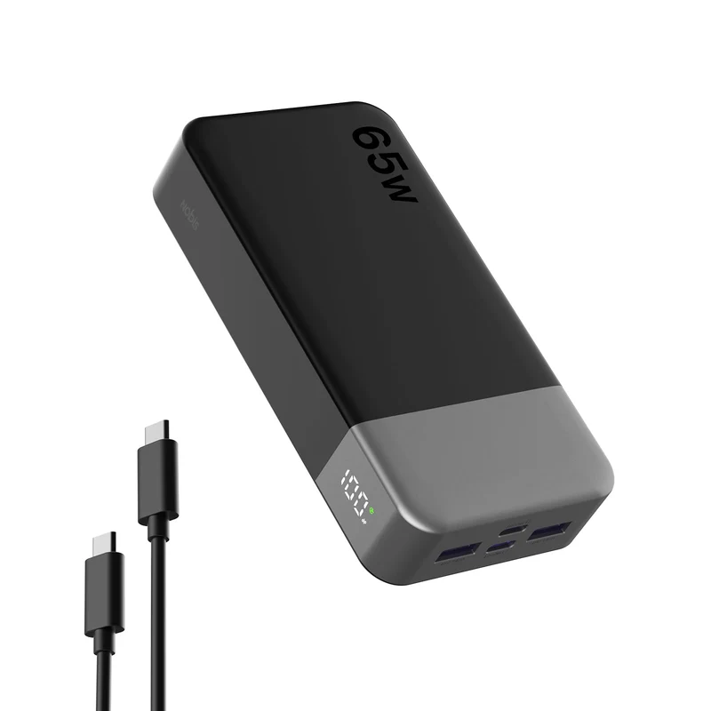 NOBIS Portable Charger 20000mAh 65W Power Bank Fast Charging