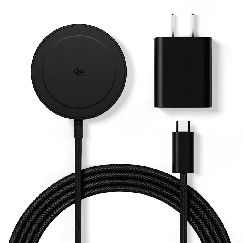 Magnetic 25W Wireless Charger, 5FT Qi2 Fast Charging Pad Compatible with MagSafe for iPhone Air/17e/17/16/15/14/13/12/Pro/Pro Ma