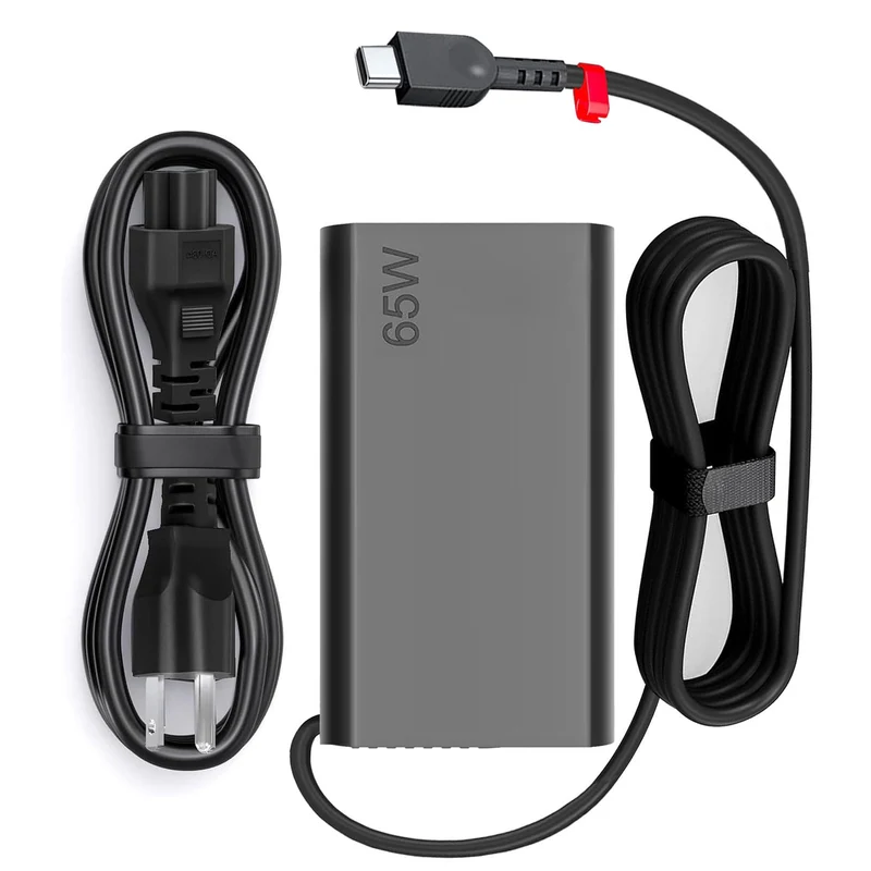 New Slim 65W USB C Laptop Charger Compatible with Lenovo Laptop