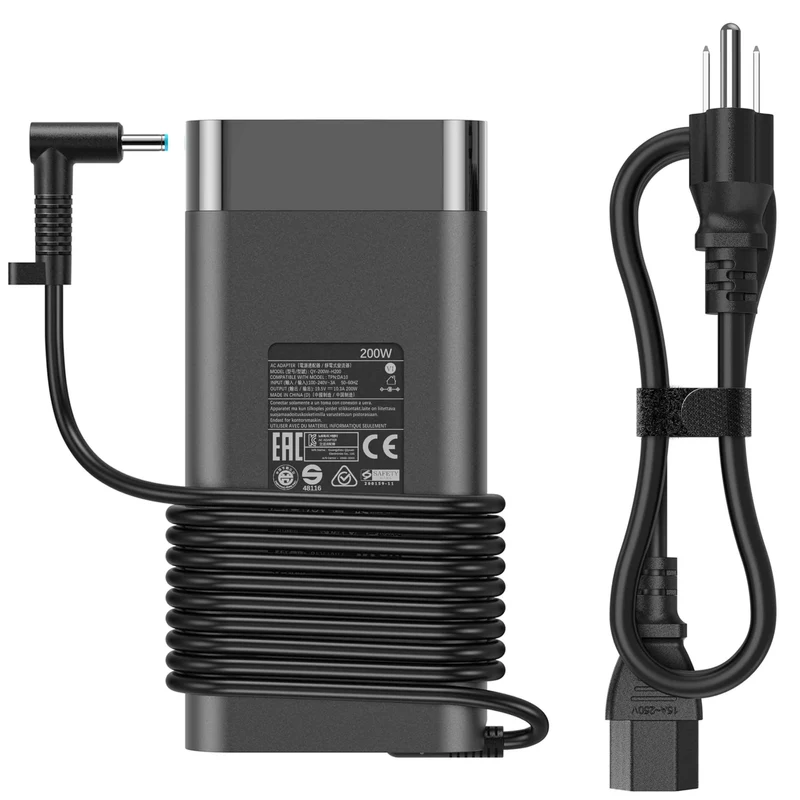 VARVEK 200W 4.5mm Tip Laptop Charger Compatible with HP Omen Gaming 15 17