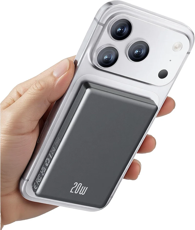 for Magsafe Power Bank iPhone, Compact 10000mAh Magnetic Portable Charger